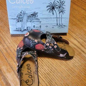 Calceo Floral Design clog slip on shoe size 37 New